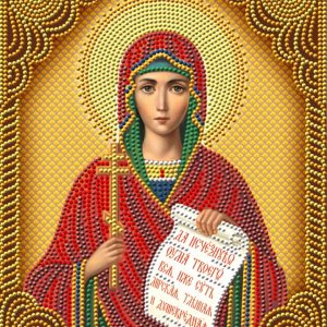 (Снято с производства) Набор для алмазной вышивки Алмазная картина Икона Святая мученица Наталия АЗ-5044