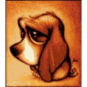 (Снято с производства) Набор для алмазной живописи Frowning Dog AZ-357